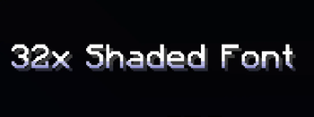 32x Smooth Shaded Font